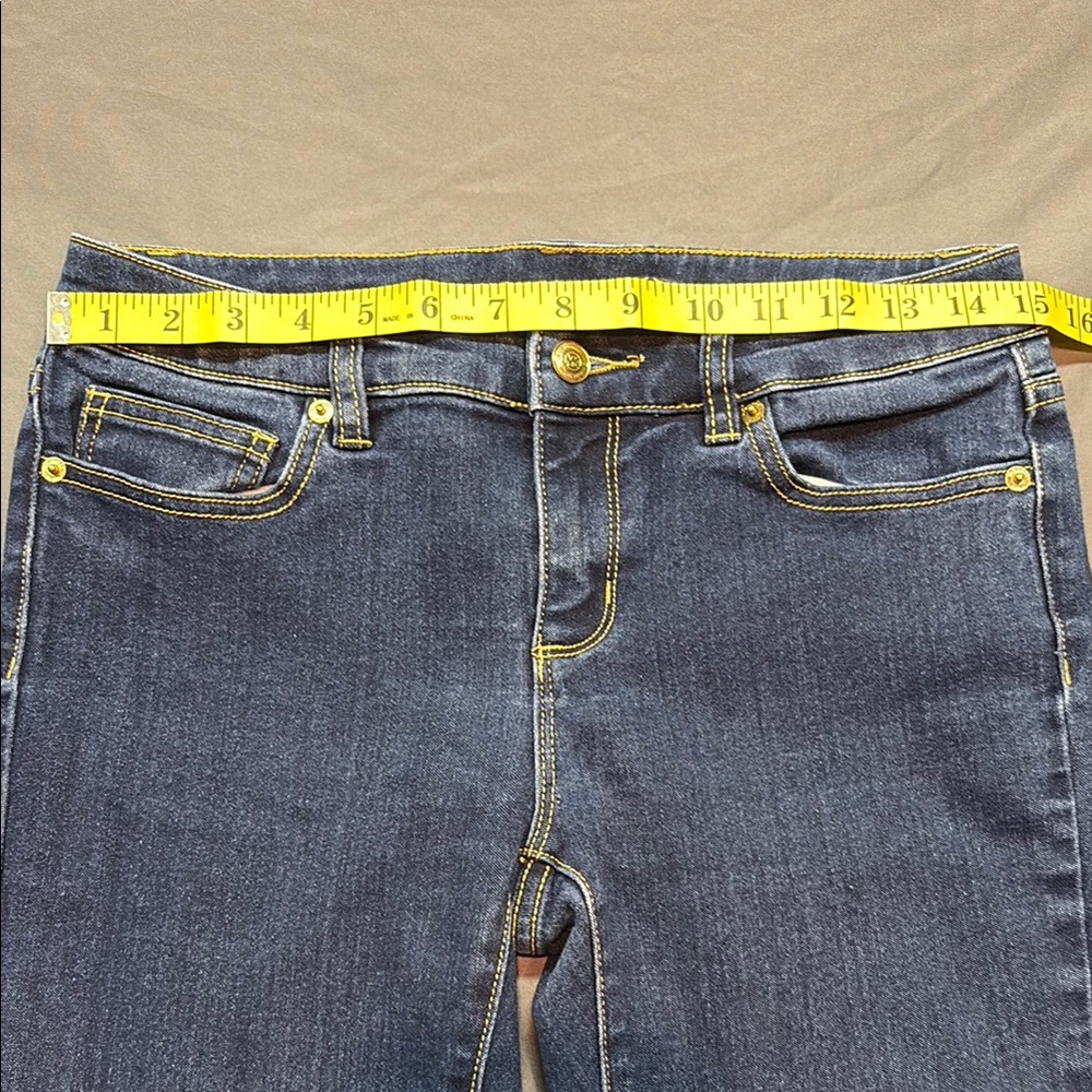 Michael Kors Women's Izzy Skinny Stretch Blue Denim Jeans Size 2 - Picture 4 of 9